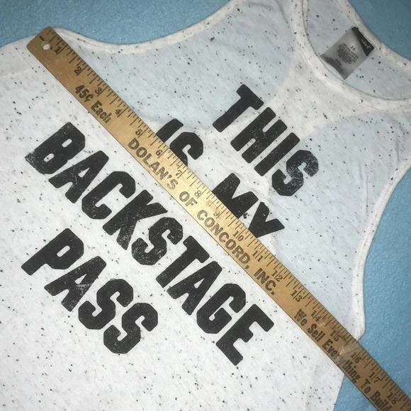 STRANDED This is my backstage pass hi low flowy muscle tank top size XS - Picture 7 of 7